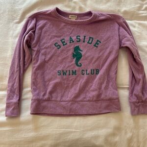 Crewcuts Seaside Swim Club Purple Coverup